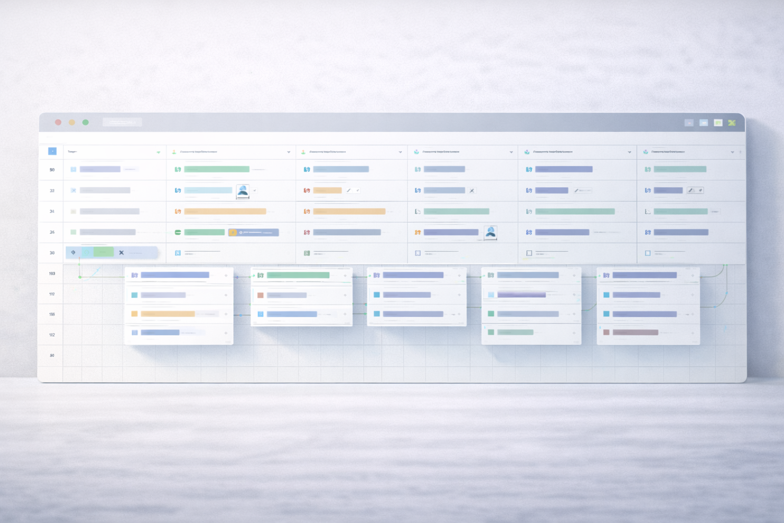 AI agents embedded inside real operational workflows to support execution and task progression in business operations